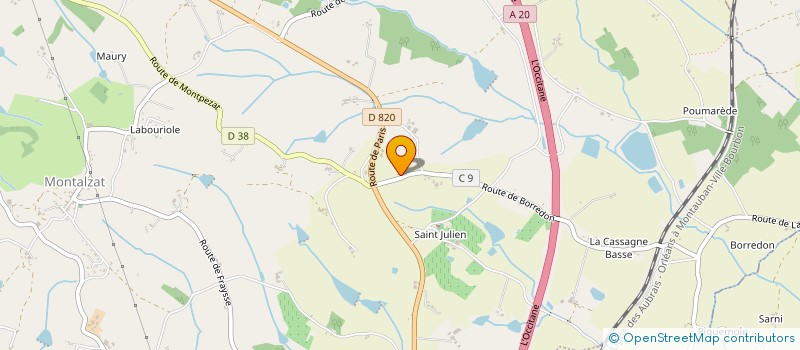 localisation de l'entreprise IMMO LARTIGUE  MONTALZAT