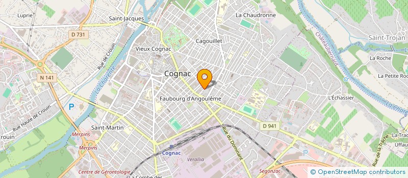 localisation de l'entreprise IMMO LB à COGNAC