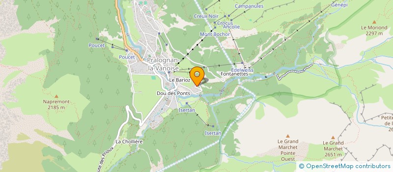 localisation de l'entreprise IMMO LE PRE DU COIN  PRALOGNAN-LA-VANOISE