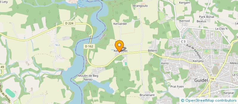 localisation de l'entreprise IMMO LE TER  GUIDEL