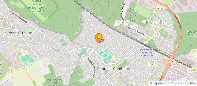 localisation de l'entreprise IMMO LEAF à PONTAULT-COMBAULT