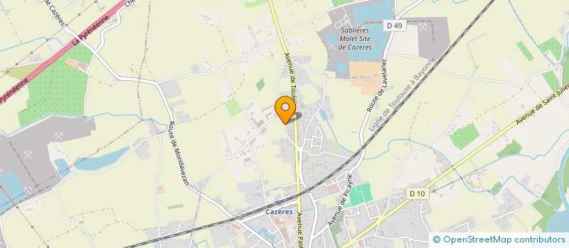 localisation de l'entreprise IMMO LEBEL  CAZERES