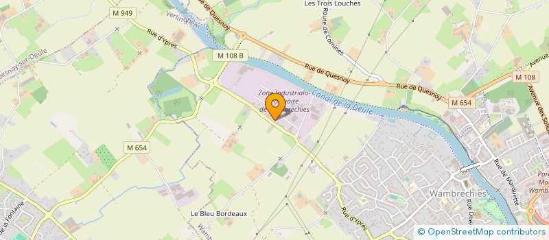 localisation de l'entreprise IMMO LECLERCQ  WAMBRECHIES