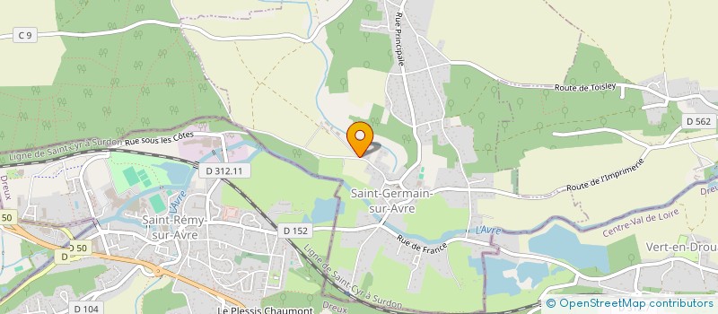 localisation de l'entreprise IMMO LEFORT  SAINT-GERMAIN-SUR-AVRE