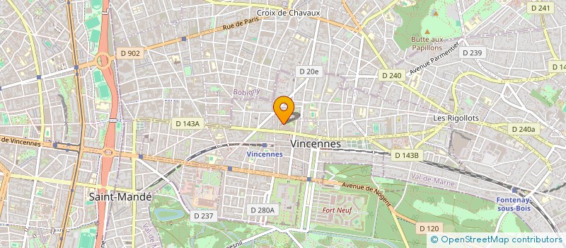 localisation de l'entreprise IMMO LELU à VINCENNES