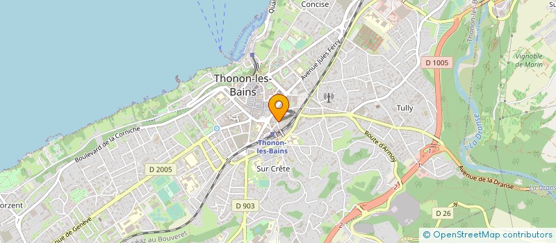 localisation de l'entreprise IMMO LEMAN à THONON-LES-BAINS