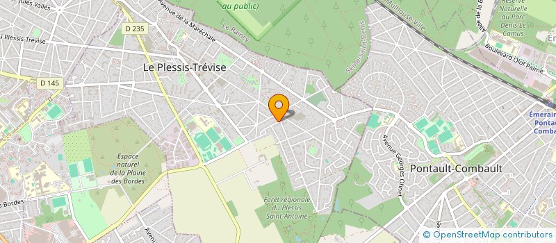localisation de l'entreprise IMMO LF 168 à LE PLESSIS-TREVISE