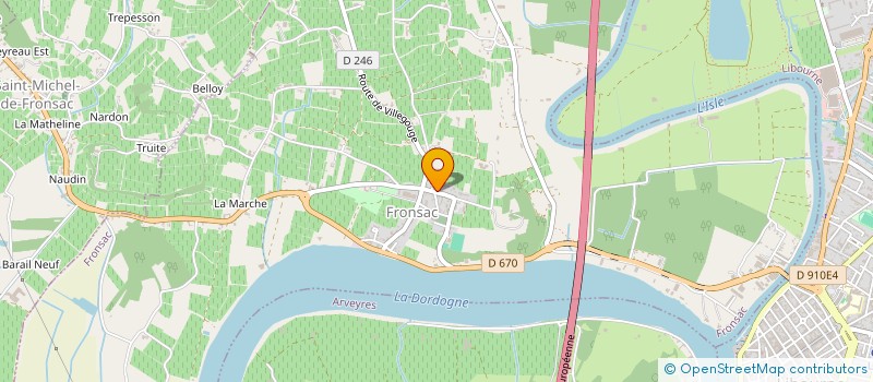 localisation de l'entreprise IMMO.LIB 33  FRONSAC