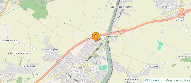 localisation de l'entreprise IMMO LIN-K  DOMPIERRE-SUR-MER