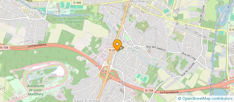 localisation de l'entreprise IMMO-LINAS à LINAS