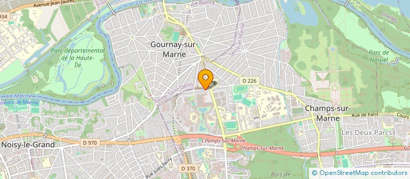 localisation de l'entreprise IMMO LM  CHAMPS-SUR-MARNE