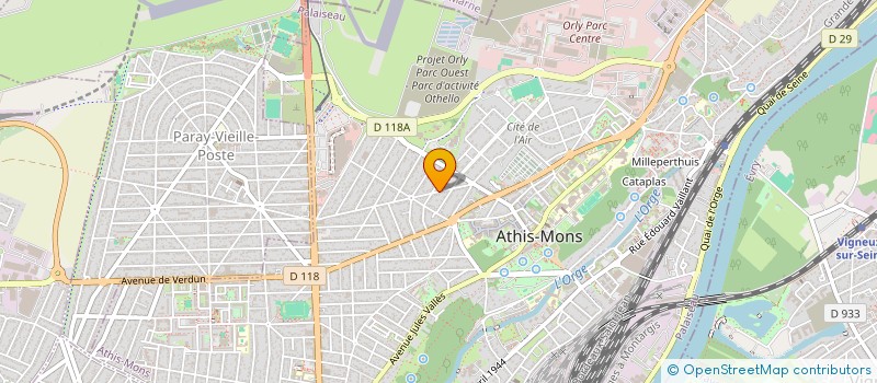 localisation de l'entreprise IMMO LN à ATHIS-MONS