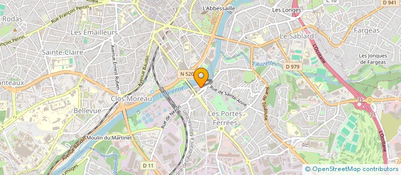 localisation de l'entreprise IMMO LOC à LIMOGES