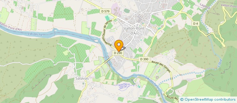 localisation de l'entreprise IMMO-LOC ARDECHE à VALLON-PONT-D'ARC