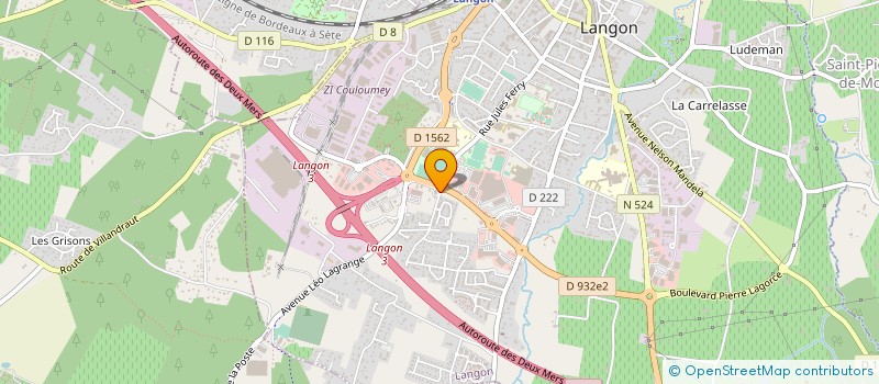 localisation de l'entreprise IMMO LOCATION à LANGON