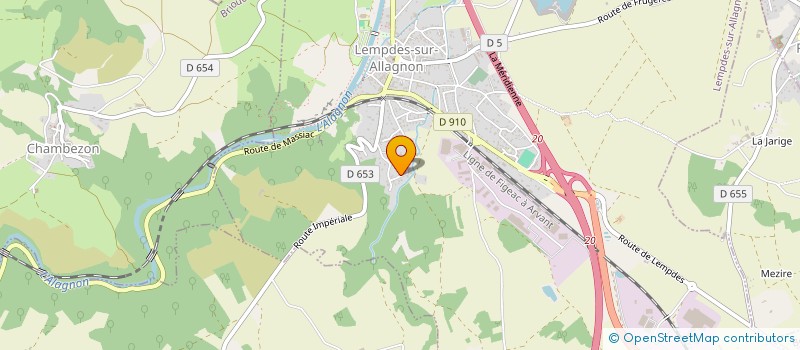 localisation de l'entreprise IMMO LYM  LEMPDES-SUR-ALLAGNON