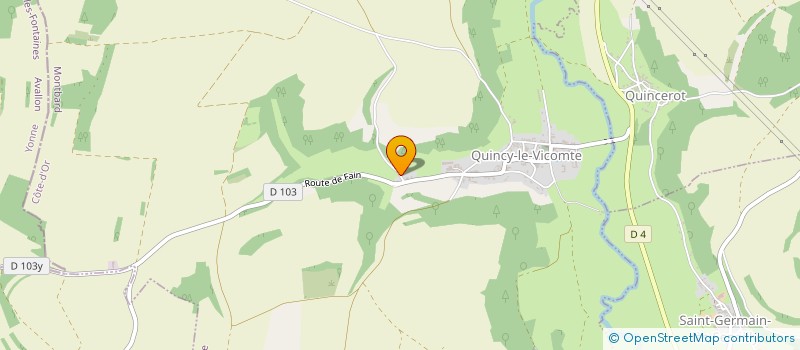 localisation de l'entreprise IMMO MAROT  QUINCY-LE-VICOMTE