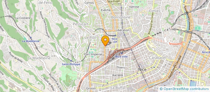 localisation de l'entreprise IMMO MEDITERRANEE à NICE