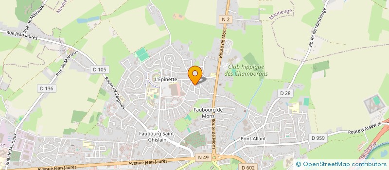 localisation de l'entreprise IMMO MIB  MAUBEUGE