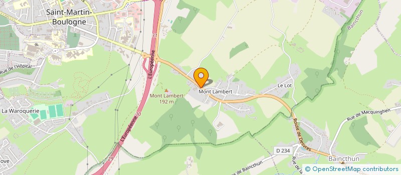 localisation de l'entreprise IMMO MINET  SAINT-MARTIN-BOULOGNE