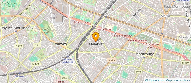 localisation de l'entreprise IMMO ML  MALAKOFF