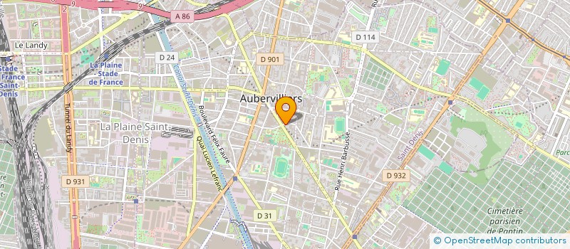 localisation de l'entreprise IMMO-MOUGINS  AUBERVILLIERS