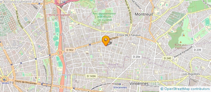 localisation de l'entreprise IMMO MTRB  MONTREUIL