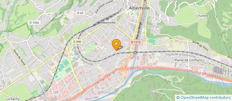 localisation de l'entreprise IMMO'NELLO  ALBERTVILLE