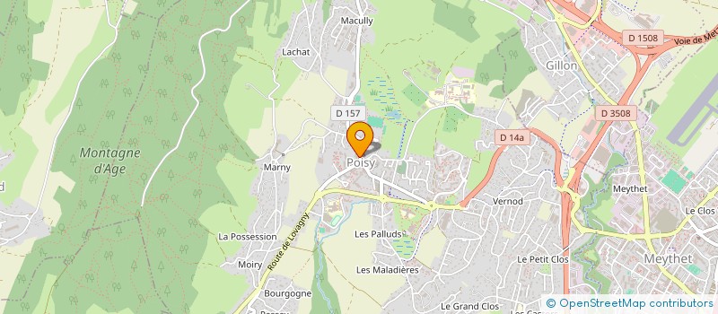 localisation de l'entreprise IMMO'NNECY  POISY