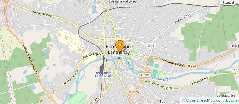 localisation de l'entreprise IMMO NOTAIRES SALBRIS  ROMORANTIN-LANTHENAY