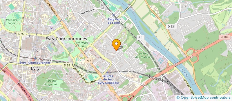 localisation de l'entreprise IMMO OAT  EVRY-COURCOURONNES