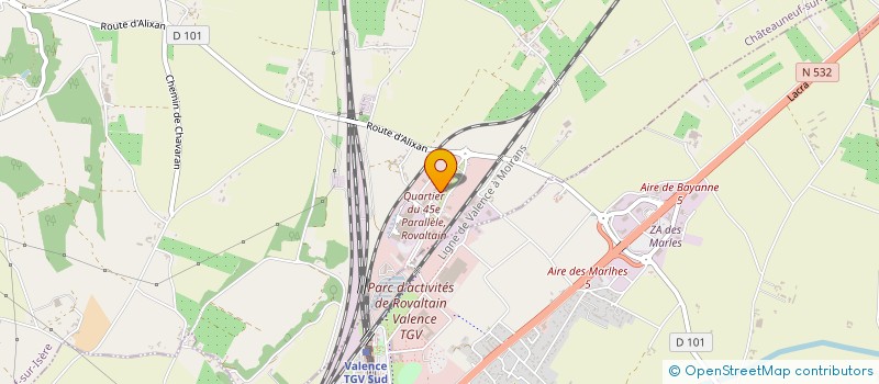 localisation de l'entreprise IMMO'ON  CHATEAUNEUF-SUR-ISERE