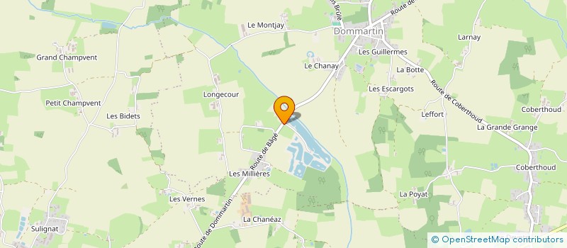 localisation de l'entreprise IMMO OUEST  BAGE-DOMMARTIN