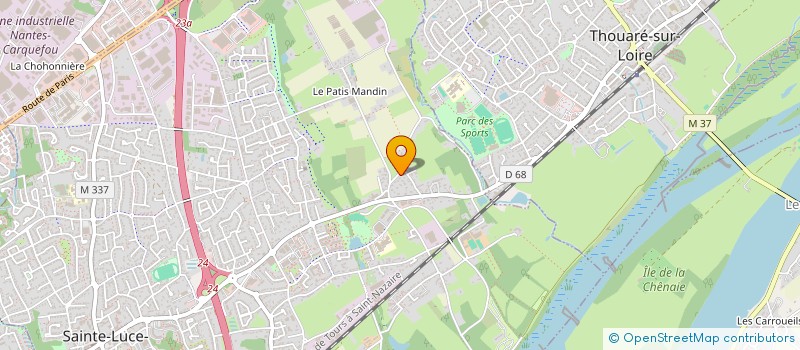 localisation de l'entreprise IMMO OUEST MAINE ANJOU  SAINTE-LUCE-SUR-LOIRE