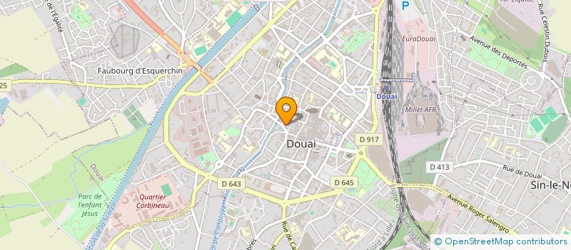 localisation de l'entreprise IMMO P à DOUAI