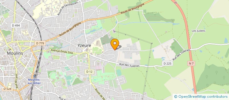 localisation de l'entreprise IMMO P.M.F. à YZEURE