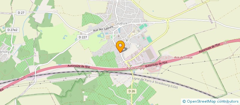 localisation de l'entreprise IMMO PALM  GUEUX