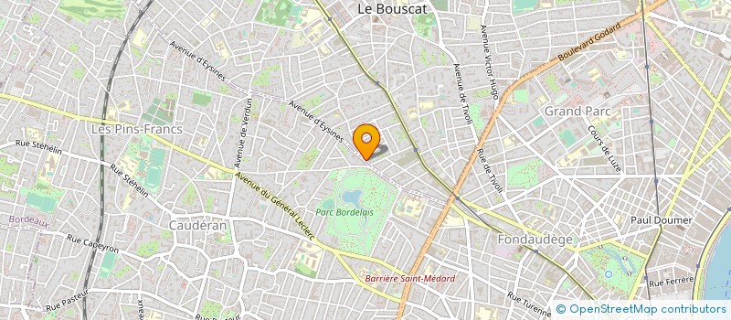 localisation de l'entreprise IMMO PARC  LE BOUSCAT