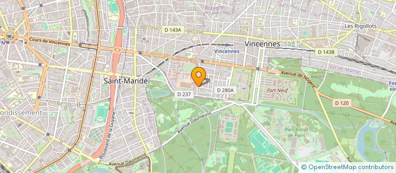 localisation de l'entreprise IMMO PARK MONTERA à VINCENNES