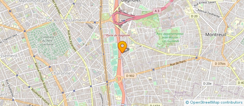 localisation de l'entreprise IMMO PARTNERS  BAGNOLET