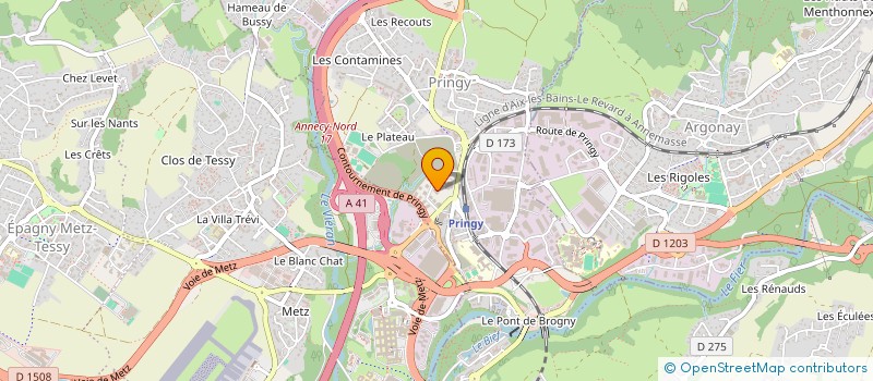 localisation de l'entreprise IMMO PARTNERS à ANNECY