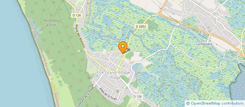 localisation de l'entreprise IMMO PASSION  LE GRAND-VILLAGE-PLAGE