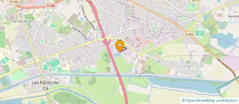 localisation de l'entreprise IMMO PATHOLOGIE DE L'OUEST - I.P.O.  LES PONTS-DE-CE