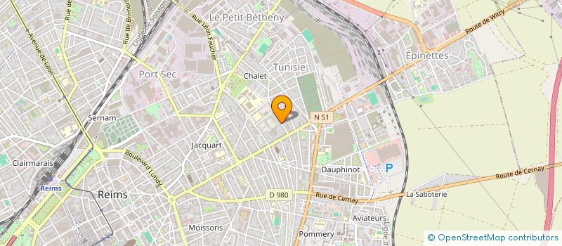 localisation de l'entreprise IMMO PF  REIMS