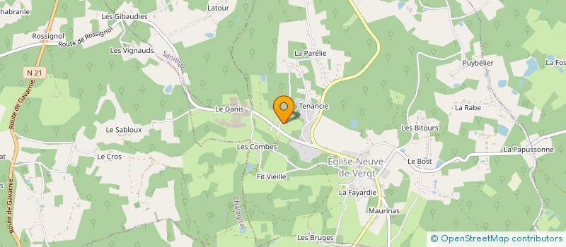 localisation de l'entreprise IMMO PHEBUS  EGLISE-NEUVE-DE-VERGT