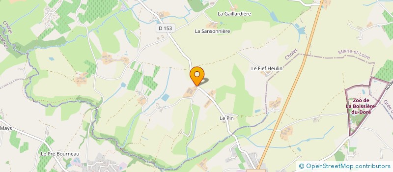 localisation de l'entreprise IMMO PIERRE BLANCHE à OREE D'ANJOU