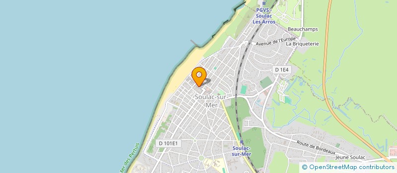 localisation de l'entreprise IMMO-PLAGE SOULAC à SOULAC-SUR-MER