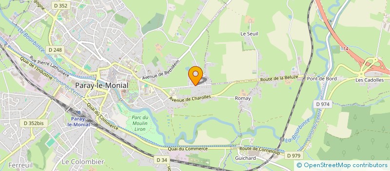 localisation de l'entreprise IMMO PLUS à PARAY LE MONIAL