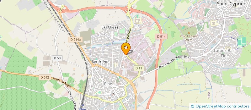 localisation de l'entreprise IMMO PLUS  ELNE
