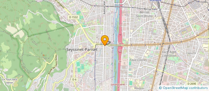 localisation de l'entreprise IMMO PLUS  SEYSSINET-PARISET